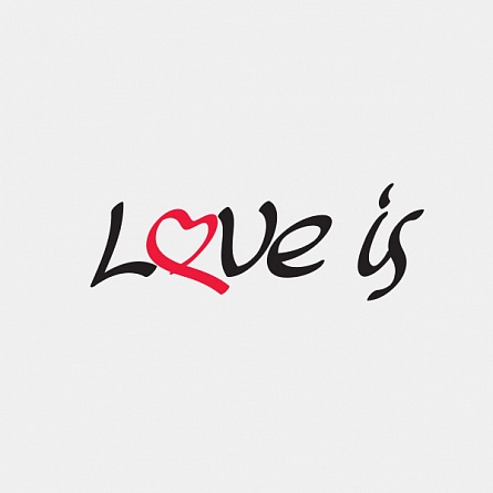 Логотип и наружная реклама свадебного салона Love is